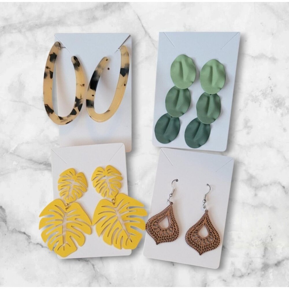 Set Of 4 Pairs Trendy Earrings (SKU 3069)